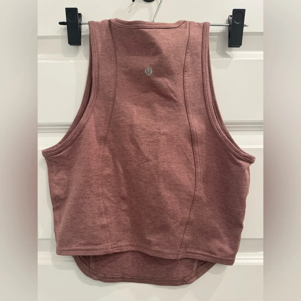 Lululemon Soft Sueded Crewneck Cropped Tank Top